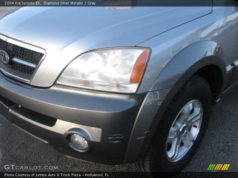 Diamond Silver Metallic / Gray 2004 Kia Sorento EX