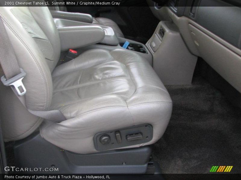 Summit White / Graphite/Medium Gray 2001 Chevrolet Tahoe LS