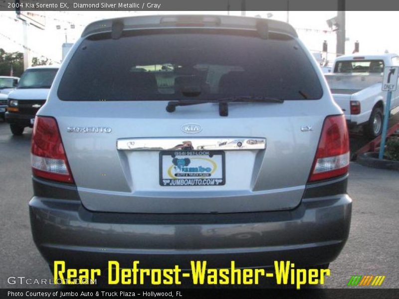 Diamond Silver Metallic / Gray 2004 Kia Sorento EX