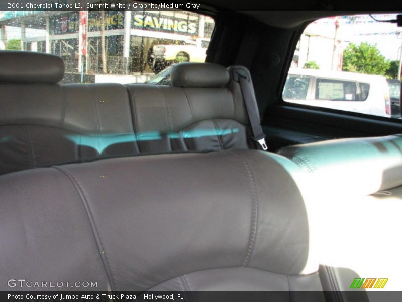 Summit White / Graphite/Medium Gray 2001 Chevrolet Tahoe LS