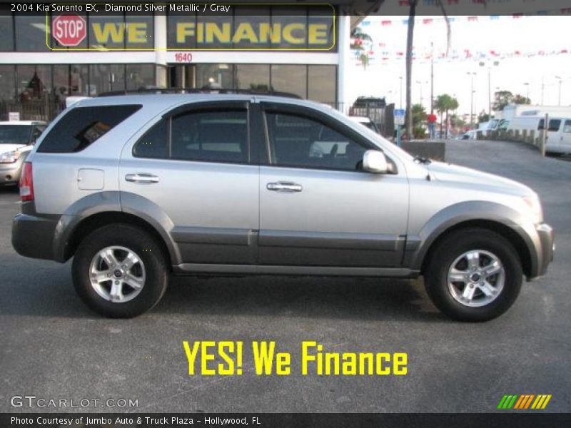 Diamond Silver Metallic / Gray 2004 Kia Sorento EX