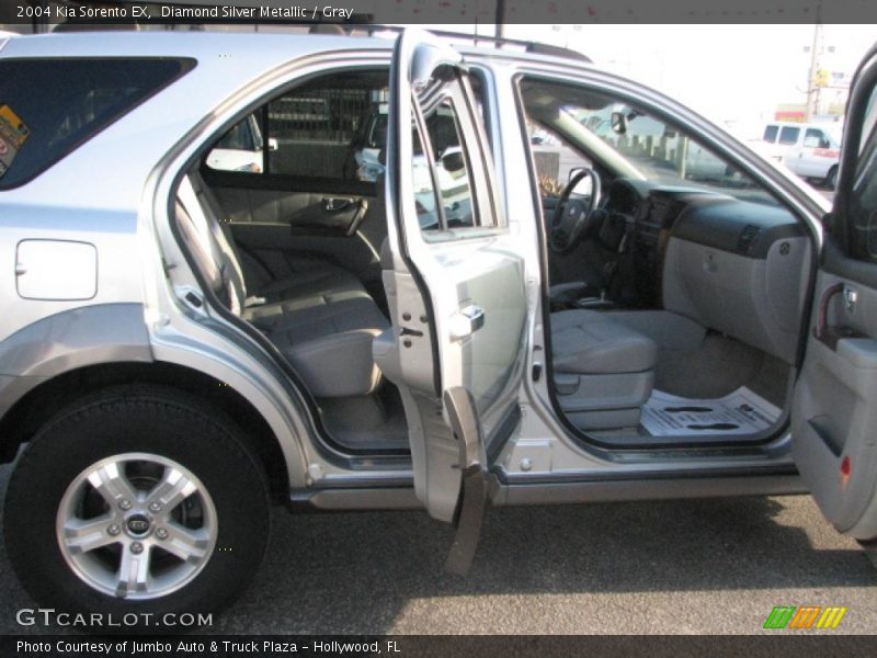 Diamond Silver Metallic / Gray 2004 Kia Sorento EX