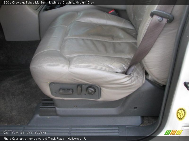 Summit White / Graphite/Medium Gray 2001 Chevrolet Tahoe LS