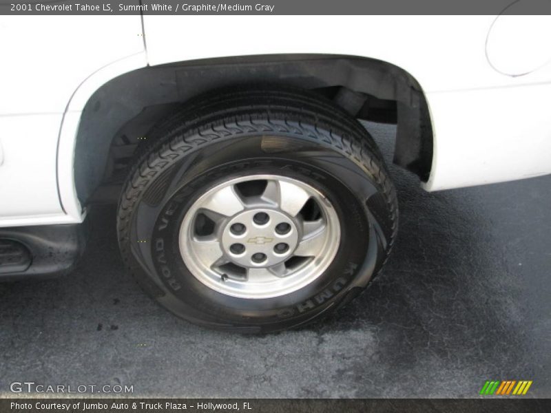 Summit White / Graphite/Medium Gray 2001 Chevrolet Tahoe LS