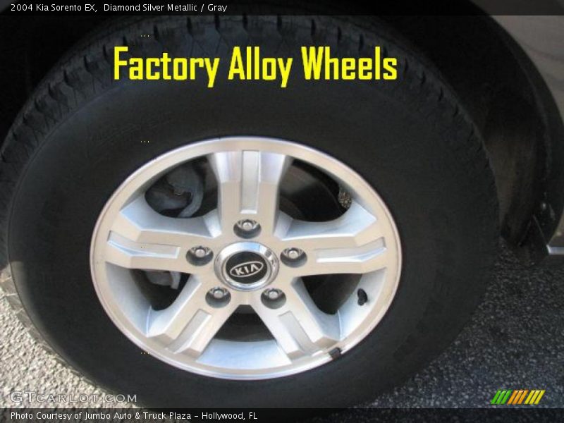 Diamond Silver Metallic / Gray 2004 Kia Sorento EX