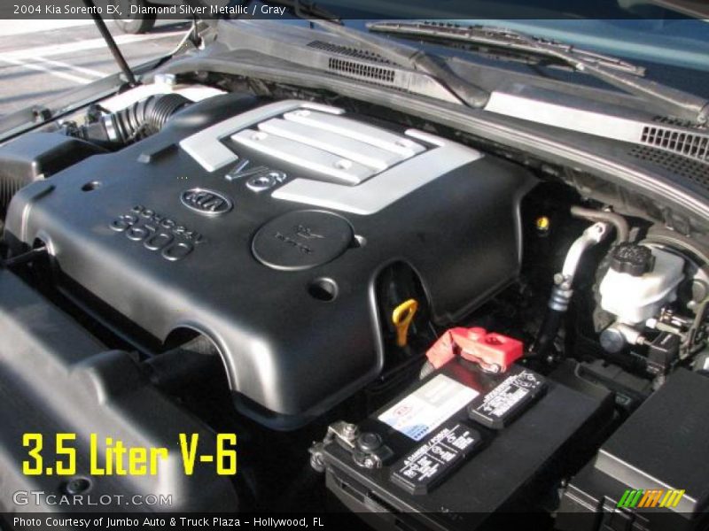 Diamond Silver Metallic / Gray 2004 Kia Sorento EX