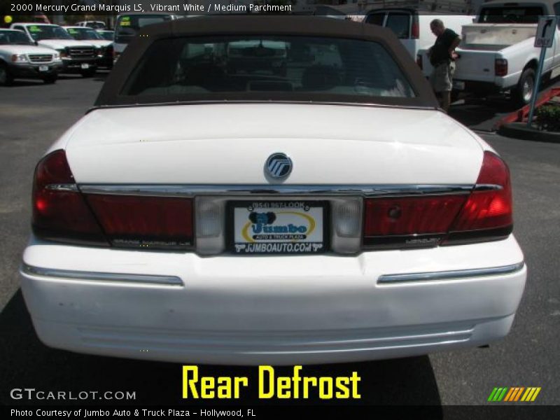 Vibrant White / Medium Parchment 2000 Mercury Grand Marquis LS