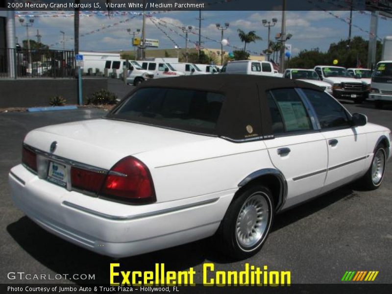 Vibrant White / Medium Parchment 2000 Mercury Grand Marquis LS