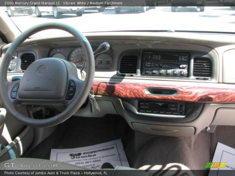 Vibrant White / Medium Parchment 2000 Mercury Grand Marquis LS