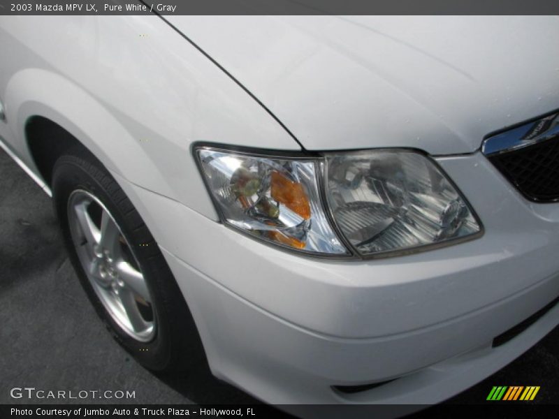 Pure White / Gray 2003 Mazda MPV LX