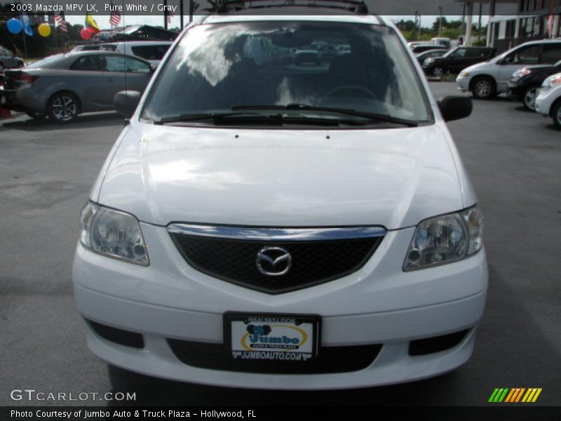 Pure White / Gray 2003 Mazda MPV LX