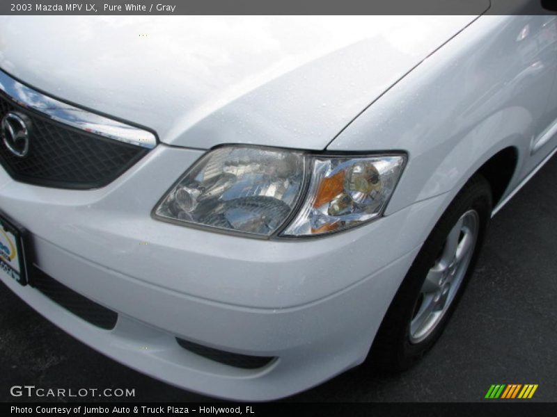 Pure White / Gray 2003 Mazda MPV LX