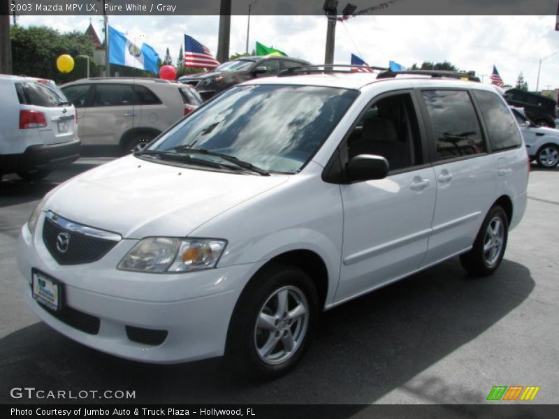 Pure White / Gray 2003 Mazda MPV LX