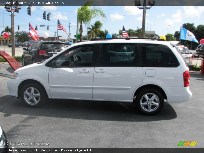 Pure White / Gray 2003 Mazda MPV LX