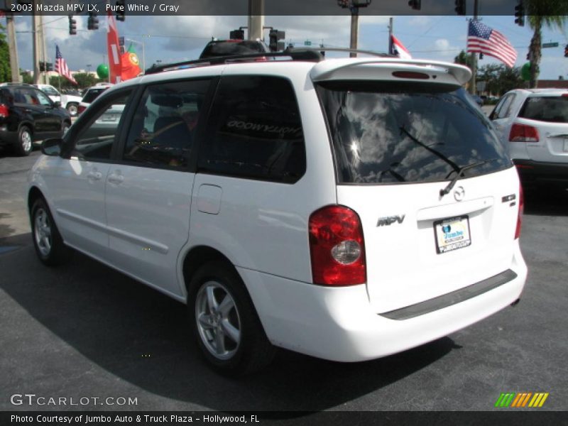 Pure White / Gray 2003 Mazda MPV LX