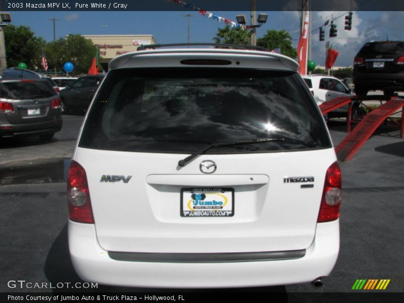 Pure White / Gray 2003 Mazda MPV LX