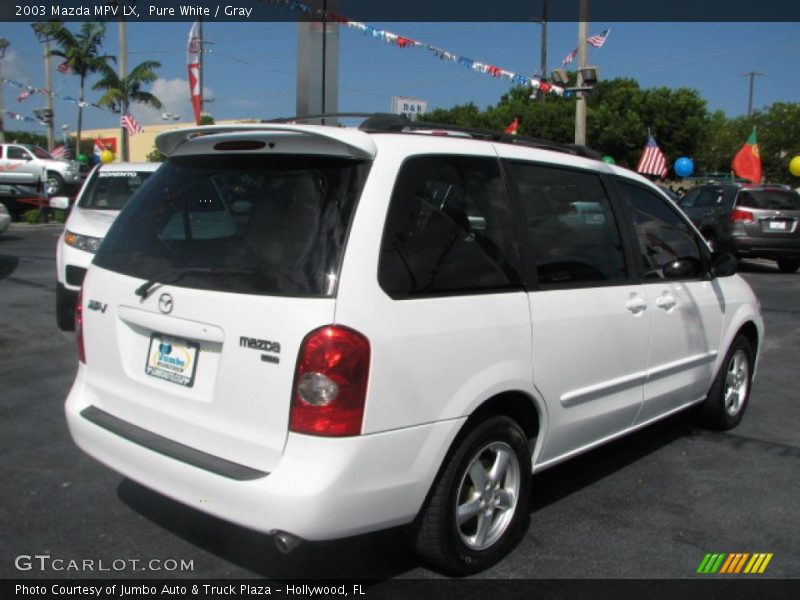 Pure White / Gray 2003 Mazda MPV LX