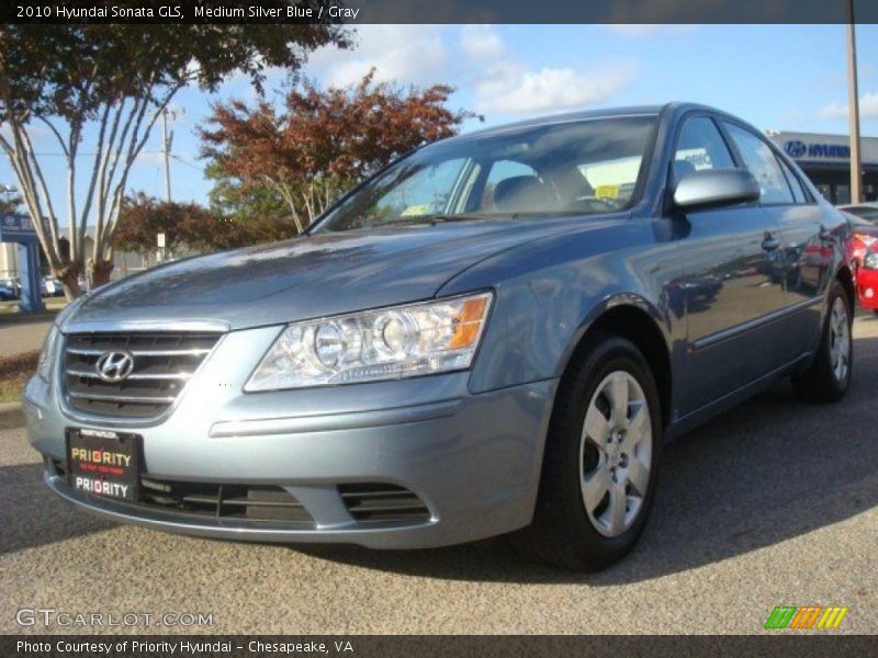Medium Silver Blue / Gray 2010 Hyundai Sonata GLS