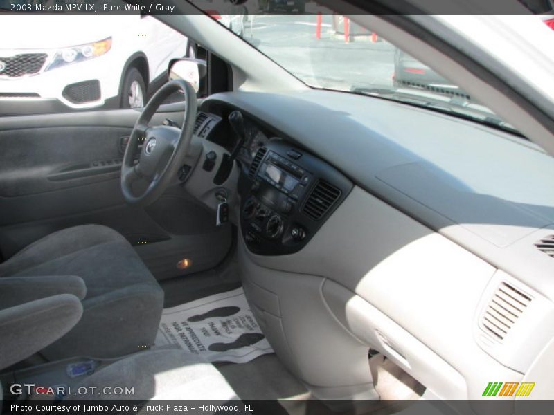 Pure White / Gray 2003 Mazda MPV LX