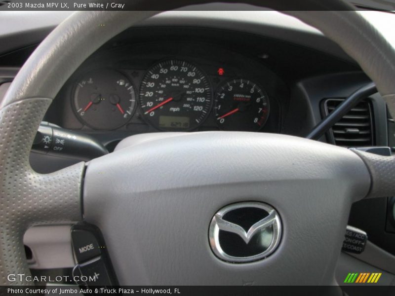 Pure White / Gray 2003 Mazda MPV LX