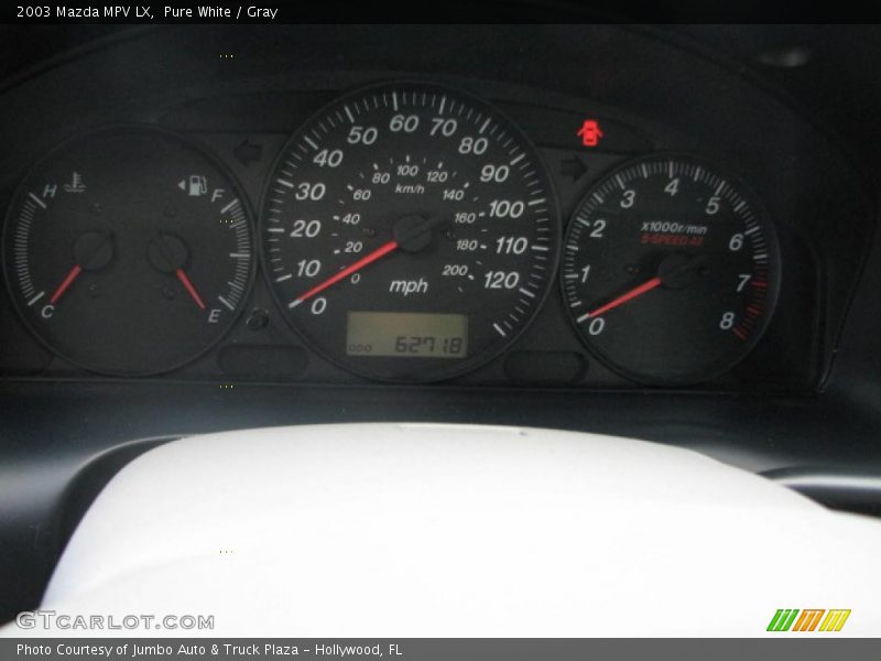 Pure White / Gray 2003 Mazda MPV LX
