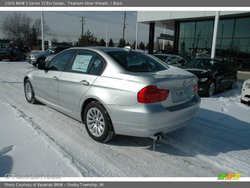 Titanium Silver Metallic / Black 2009 BMW 3 Series 328xi Sedan