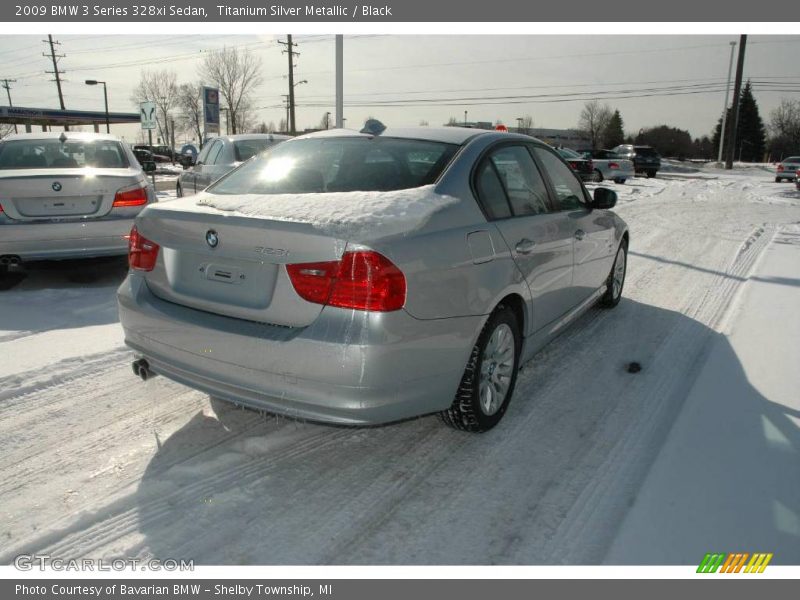 Titanium Silver Metallic / Black 2009 BMW 3 Series 328xi Sedan