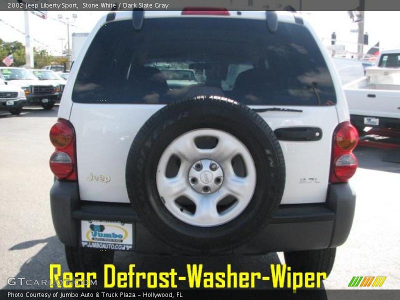 Stone White / Dark Slate Gray 2002 Jeep Liberty Sport