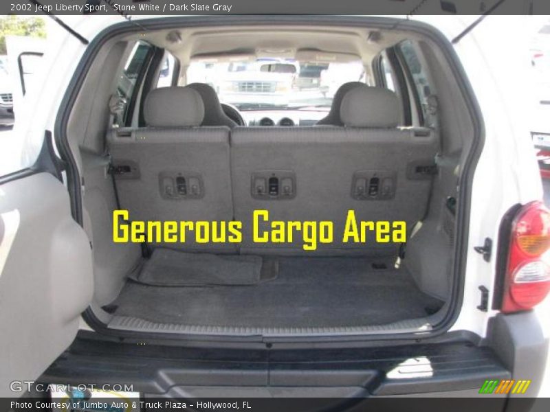 Stone White / Dark Slate Gray 2002 Jeep Liberty Sport