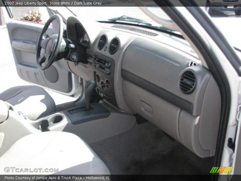 Stone White / Dark Slate Gray 2002 Jeep Liberty Sport