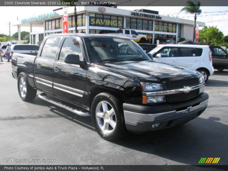 Black / Medium Gray 2005 Chevrolet Silverado 1500 LS Crew Cab