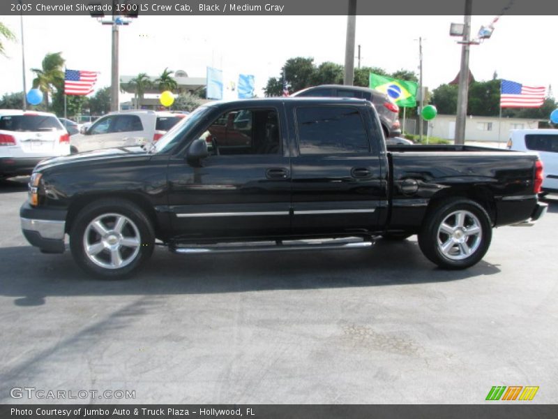 Black / Medium Gray 2005 Chevrolet Silverado 1500 LS Crew Cab