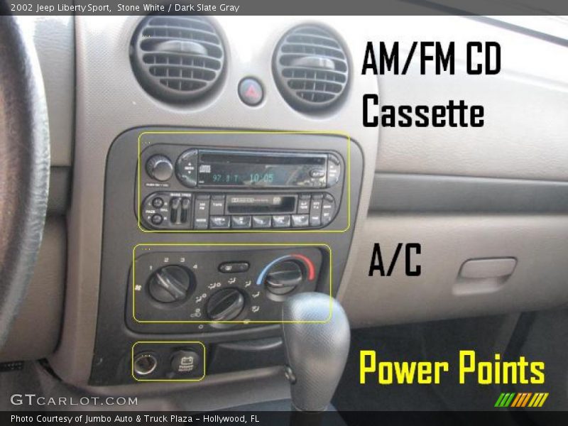 Stone White / Dark Slate Gray 2002 Jeep Liberty Sport