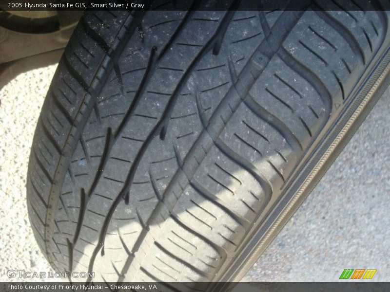 Smart Silver / Gray 2005 Hyundai Santa Fe GLS