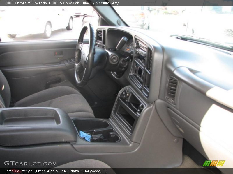 Black / Medium Gray 2005 Chevrolet Silverado 1500 LS Crew Cab