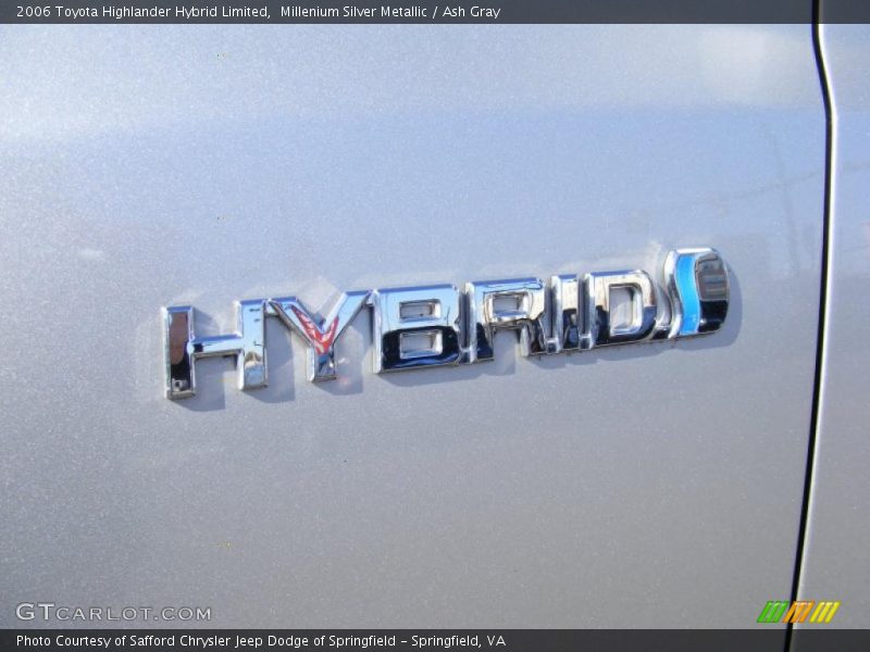 Millenium Silver Metallic / Ash Gray 2006 Toyota Highlander Hybrid Limited