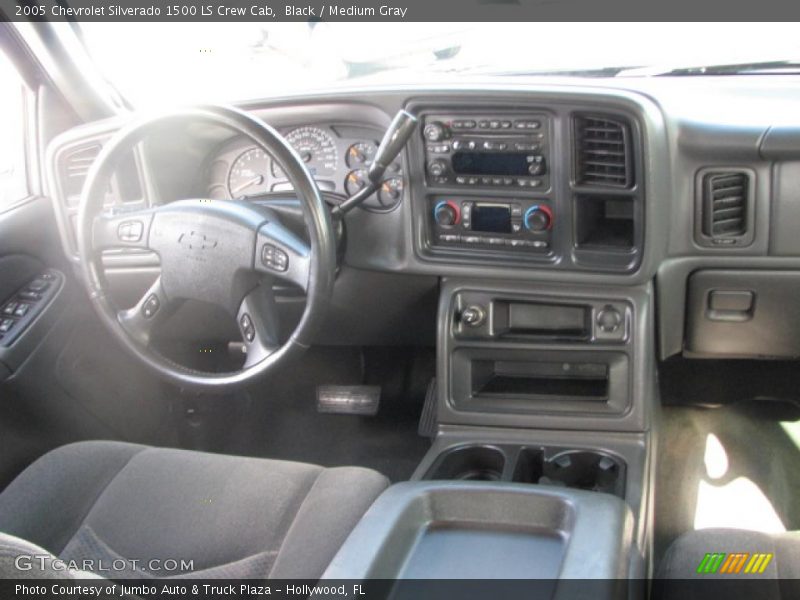 Black / Medium Gray 2005 Chevrolet Silverado 1500 LS Crew Cab
