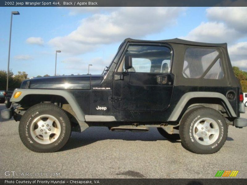Black / Agate Black 2002 Jeep Wrangler Sport 4x4