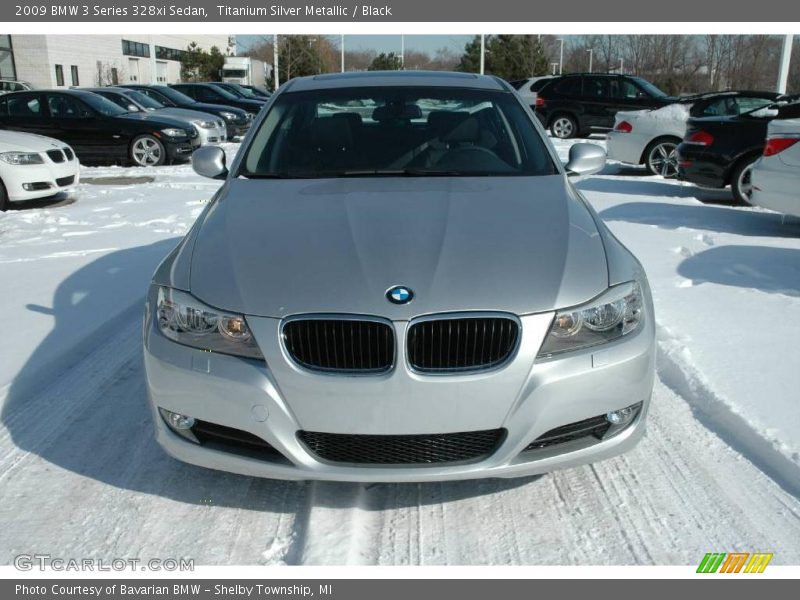 Titanium Silver Metallic / Black 2009 BMW 3 Series 328xi Sedan