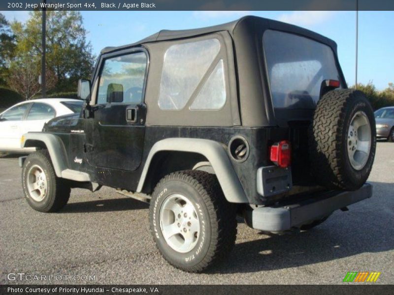 Black / Agate Black 2002 Jeep Wrangler Sport 4x4