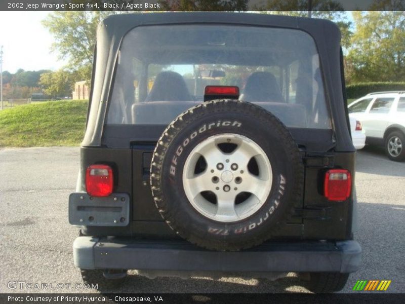 Black / Agate Black 2002 Jeep Wrangler Sport 4x4