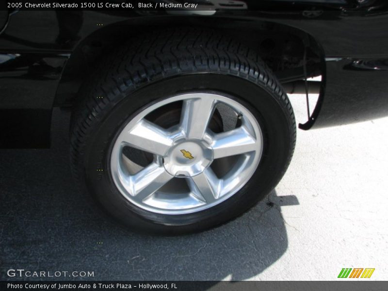 Black / Medium Gray 2005 Chevrolet Silverado 1500 LS Crew Cab