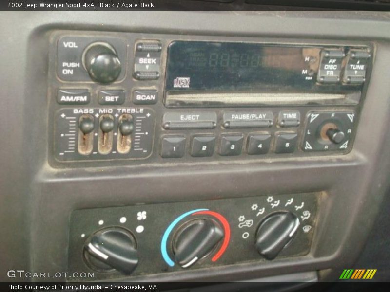 Black / Agate Black 2002 Jeep Wrangler Sport 4x4
