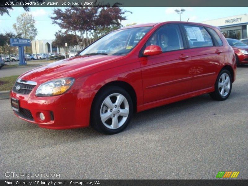 Front 3/4 View of 2008 Spectra 5 SX Wagon