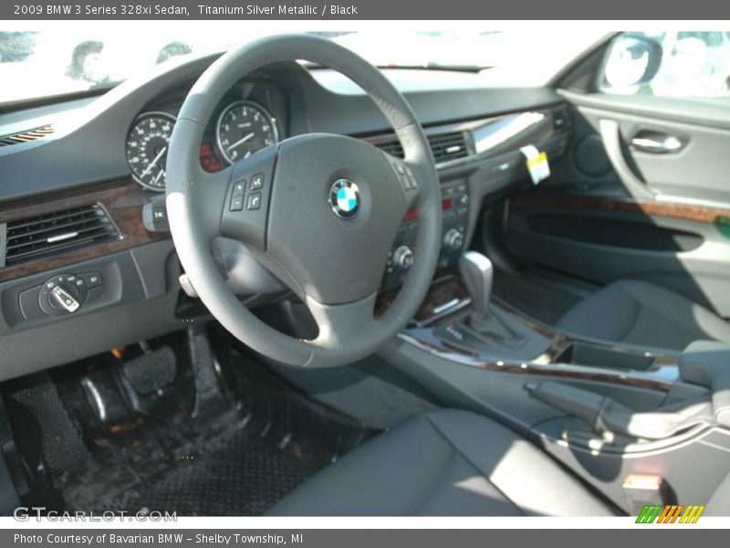 Titanium Silver Metallic / Black 2009 BMW 3 Series 328xi Sedan