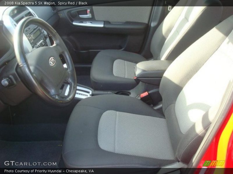 Spicy Red / Black 2008 Kia Spectra 5 SX Wagon