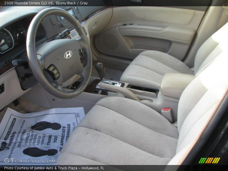 Ebony Black / Gray 2006 Hyundai Sonata GLS V6