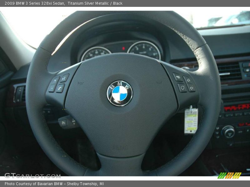 Titanium Silver Metallic / Black 2009 BMW 3 Series 328xi Sedan