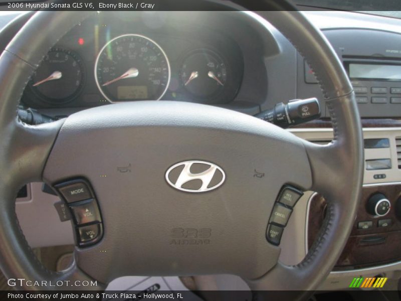 Ebony Black / Gray 2006 Hyundai Sonata GLS V6