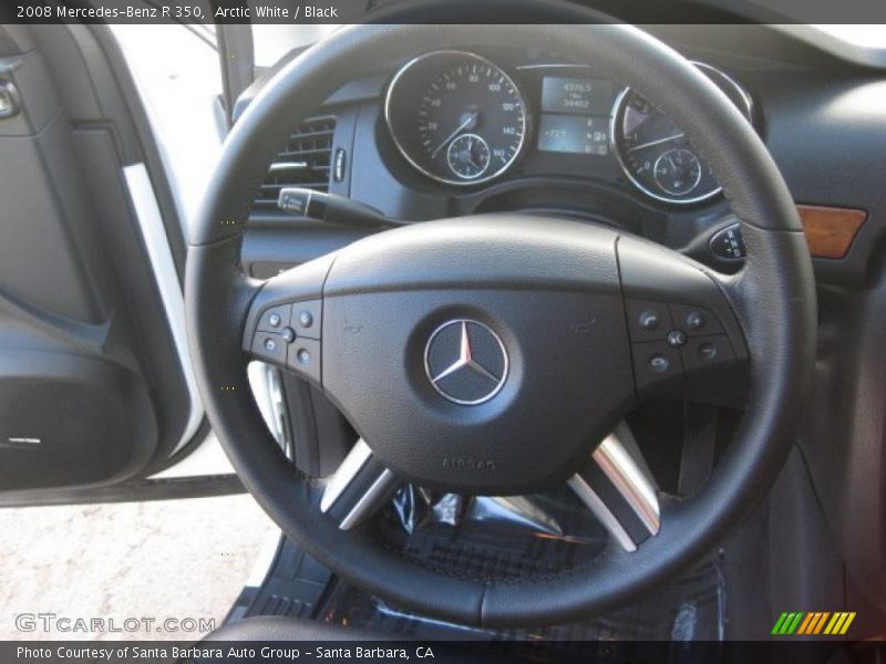 Arctic White / Black 2008 Mercedes-Benz R 350